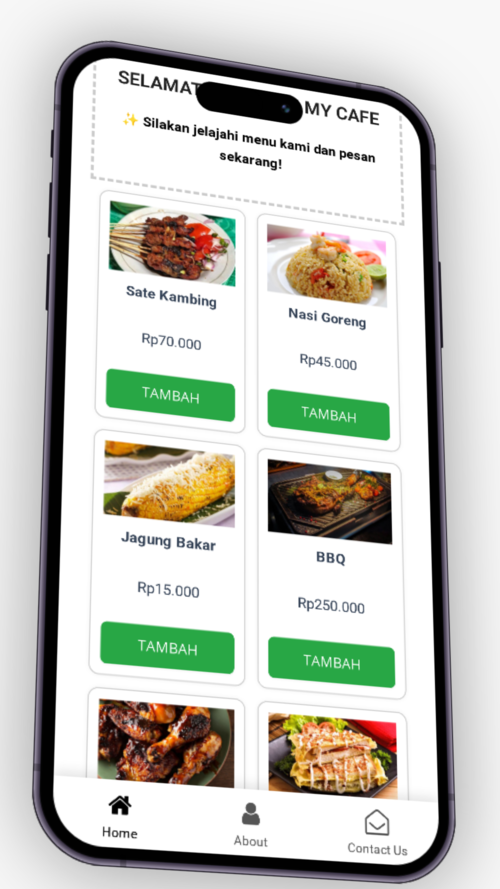Demo website My Cafe