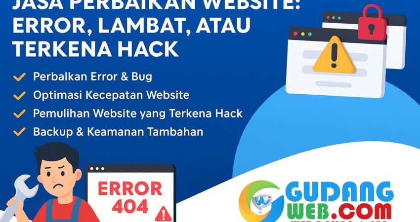 Jasa Perbaikan Website Profesional - Cepat, Aman & Terpercaya
