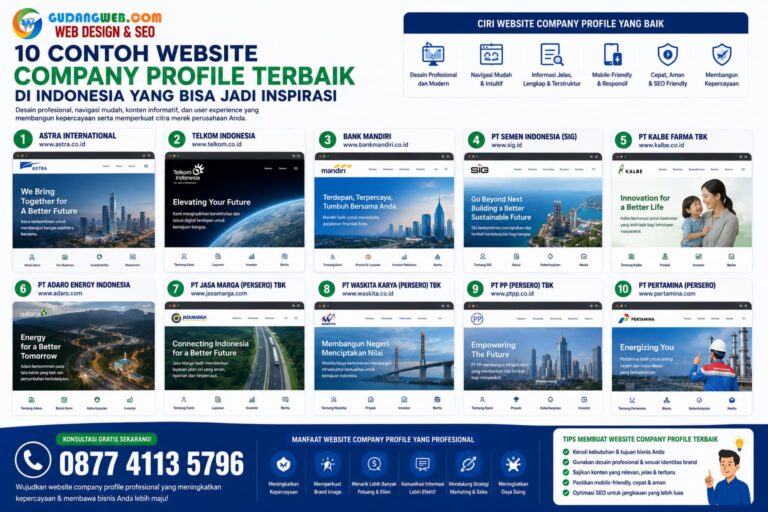 10 Contoh Website Company Profile Terbaik di Indonesia yang Bisa Jadi Inspirasi