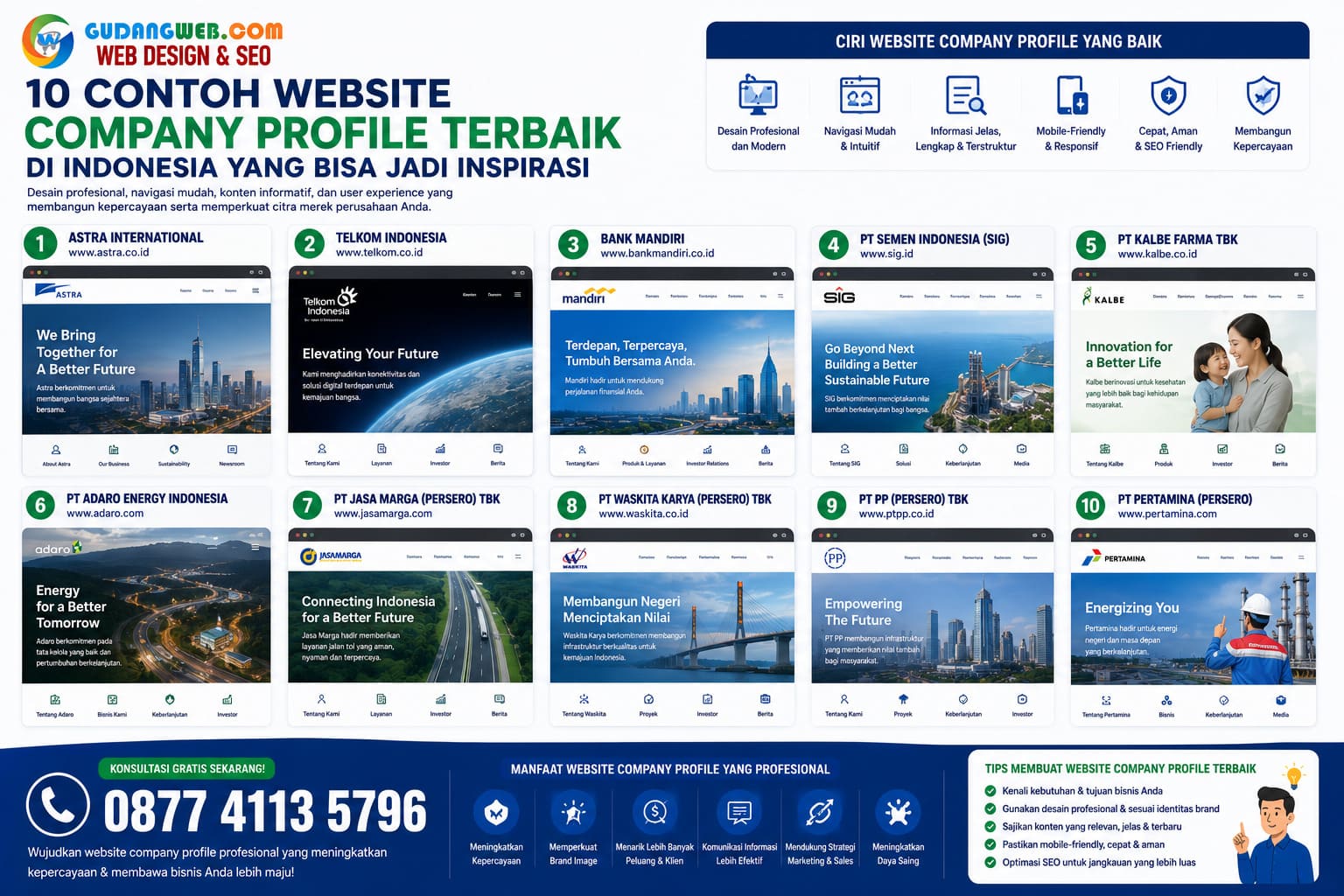 10 Contoh Website Company Profile Terbaik di Indonesia yang Bisa Jadi Inspirasi
