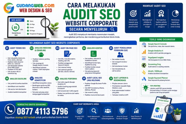 Cara Melakukan Audit SEO Website Corporate Secara Menyeluruh