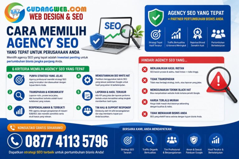 Cara Memilih Agency SEO yang Tepat untuk Perusahaan Anda