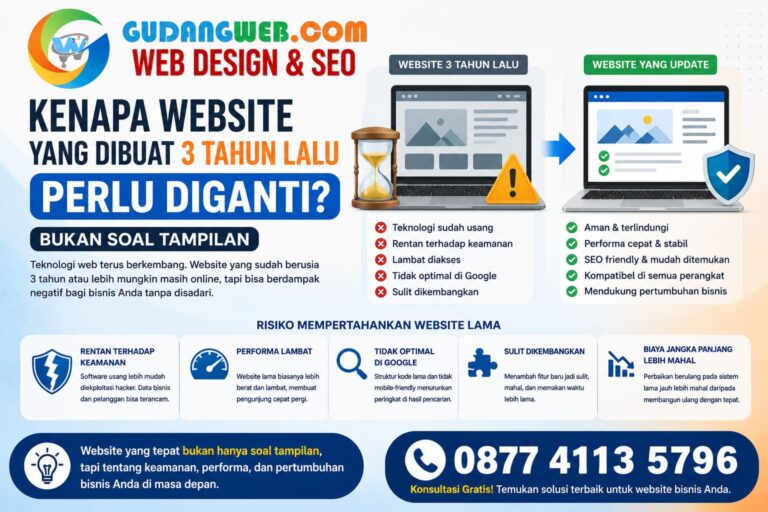 Kenapa Website yang Dibuat 3 Tahun Lalu Perlu Diganti (Bukan Soal Tampilan)