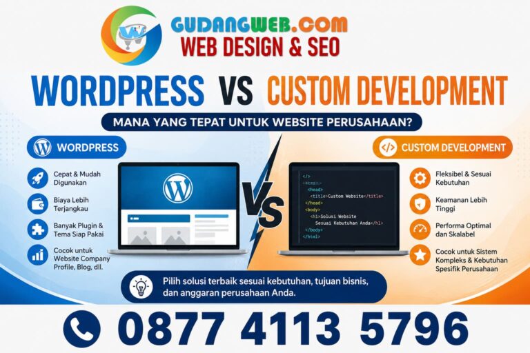 WordPress vs Custom Development Mana yang Tepat untuk Website Perusahaan
