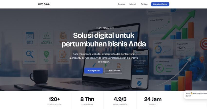 GitCMS - Website GitHub Modern dengan Panel Admin ala WordPress
