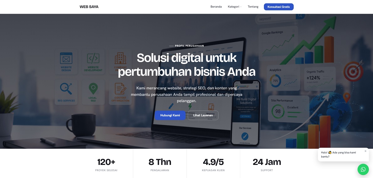 GitCMS - Website GitHub Modern dengan Panel Admin ala WordPress